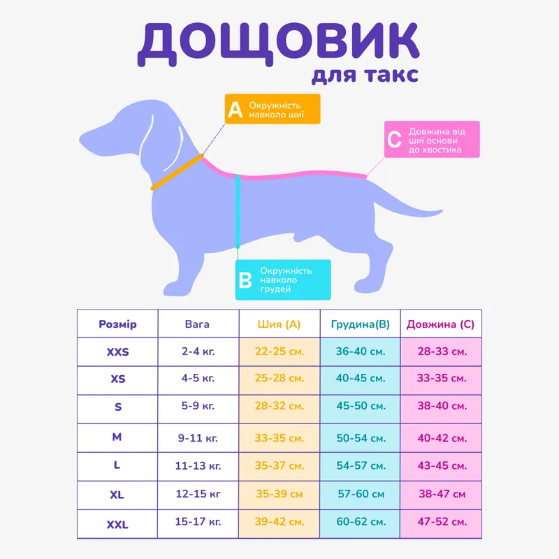 Дощовик для такс Hat-Dog Кенді — фото 4