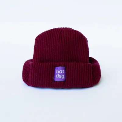Шапка для собак Hat-Dog бордо