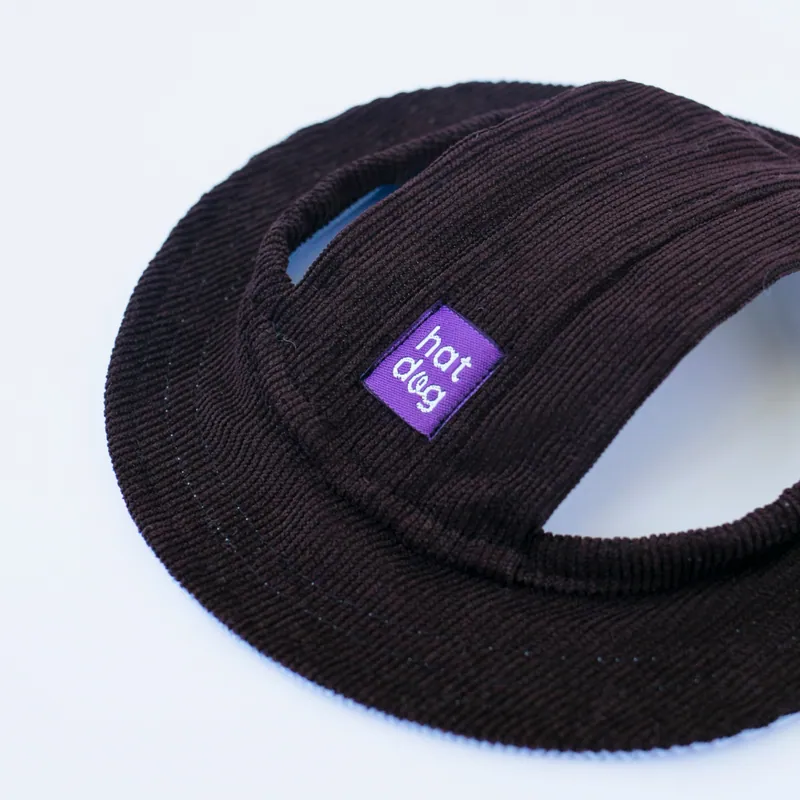 Панама для собак Hat-Dog Шоко "Дуо" вельвет — фото 2