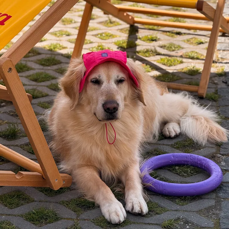 Панама для собак Hat-Dog малинова — фото 1